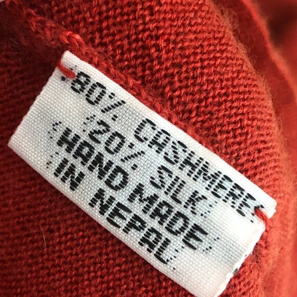 Hand Made in Nepal Cashmere & Silk Sweater - Heavily Beaded - Picture 2 of 10